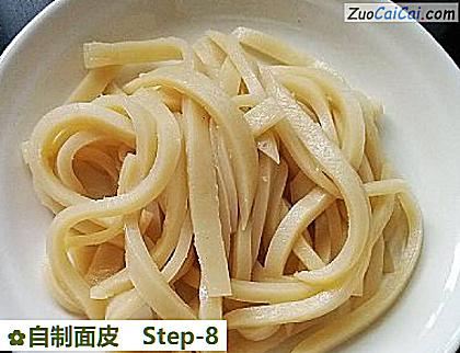 自制面皮做法第八步骤