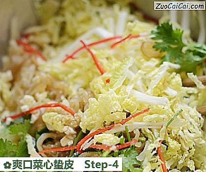爽口菜心蛰皮做法第四步骤