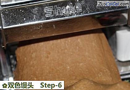 双色馒头做法第六步骤