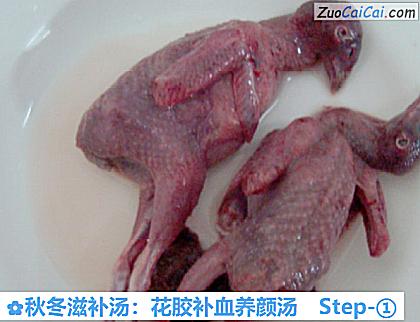 秋冬滋补汤:花胶补血养颜汤做法第一步骤