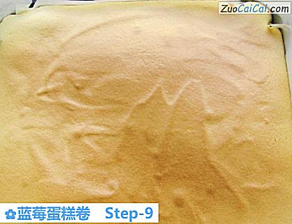 蓝莓蛋糕卷做法第九步骤