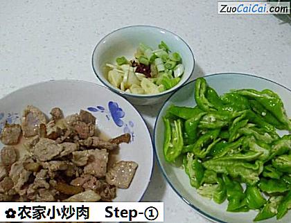 农家小炒肉做法第一步骤