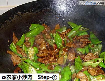 农家小炒肉做法第四步骤