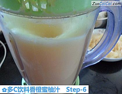 多C饮料香橙蜜柚汁做法第六步骤