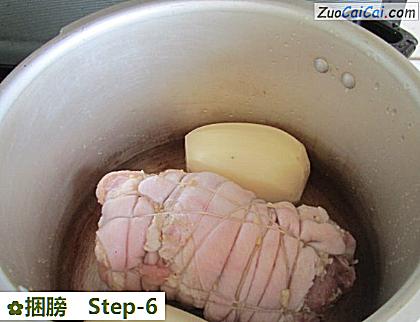 捆膀做法第六步骤