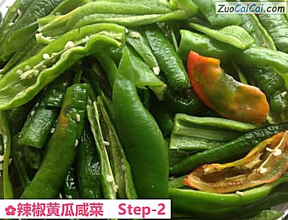 辣椒黄瓜咸菜做法第二步骤