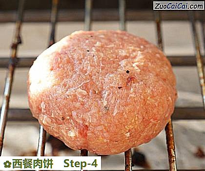 西餐肉饼做法第四步骤