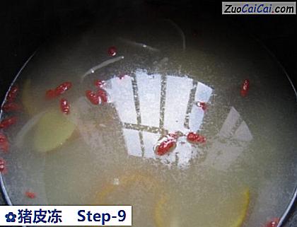 猪皮冻做法第九步骤