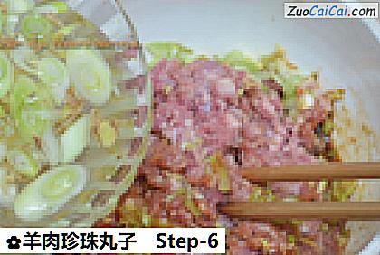 羊肉珍珠丸子做法第六步骤