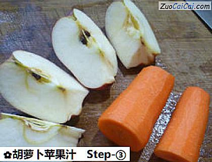 胡萝卜苹果汁做法第三步骤