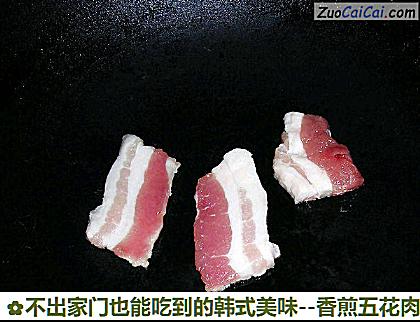 香煎五花肉做法第三步骤