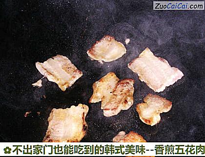 香煎五花肉做法第四步骤