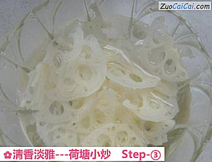 清香淡雅-荷塘小炒做法第三步骤
