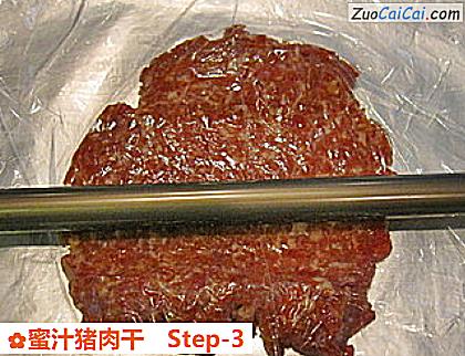 蜜汁猪肉干做法第三步骤