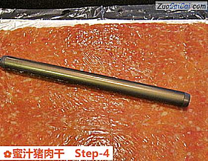 蜜汁猪肉干做法第四步骤