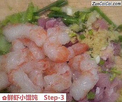 鲜虾小馄饨做法第三步骤