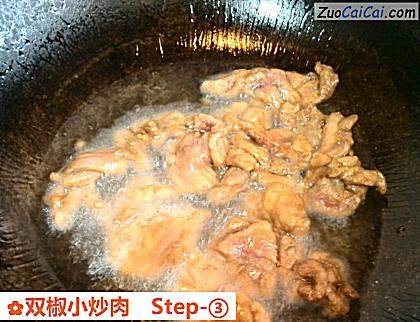 双椒小炒肉做法第三步骤