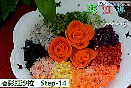 彩虹沙拉做法第十四步骤