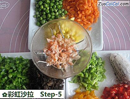 彩虹沙拉做法第五步骤