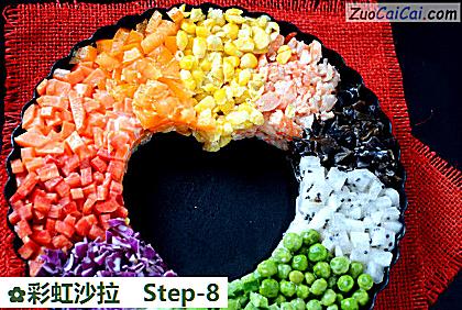 彩虹沙拉做法第八步骤