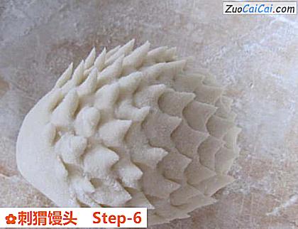刺猬馒头做法第六步骤