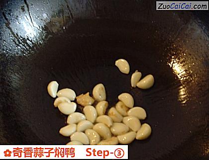 奇香蒜子焖鸭做法第三步骤