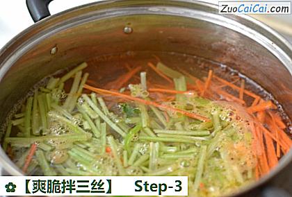 ［爽脆拌三丝］做法第三步骤