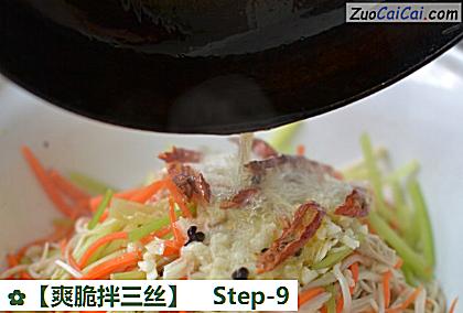 ［爽脆拌三丝］做法第九步骤