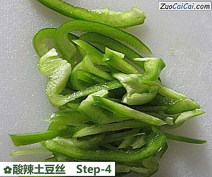 酸辣土豆丝做法第四步骤