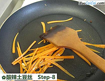 酸辣土豆丝做法第八步骤
