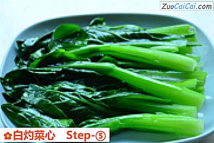 白灼菜心做法第五步骤