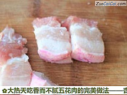 大热天吃香而不腻五花肉的完美做法做法第一步骤