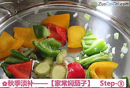 家常焖茄子做法第三步骤