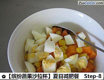 ［缤纷蔬果沙拉杯］夏日减肥餐做法第八步骤