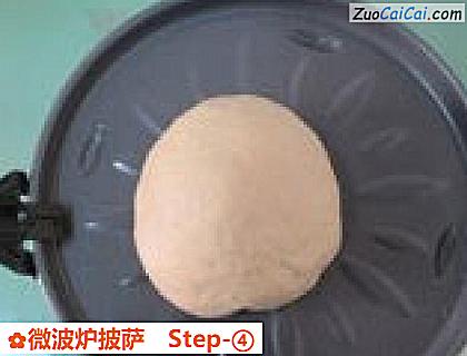 微波炉披萨做法第四步骤