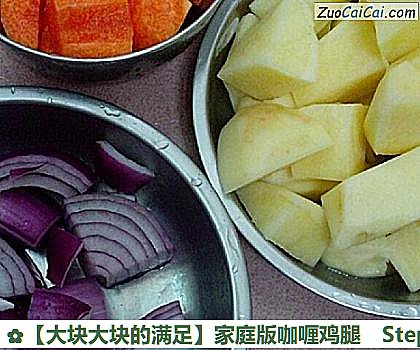 家庭版咖喱鸡腿做法第二步骤