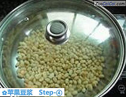 苹果豆浆做法第四步骤