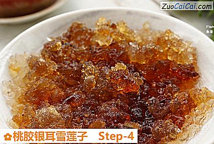 桃胶银耳雪莲子做法第四步骤