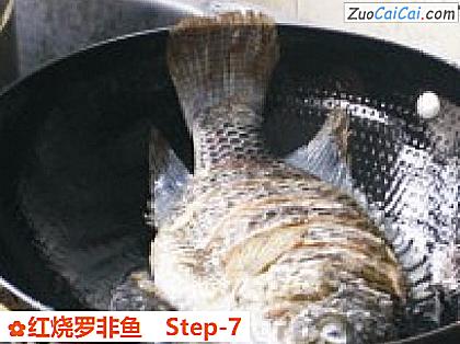 红烧罗非鱼做法第七步骤
