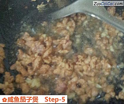 咸鱼茄子煲做法第五步骤