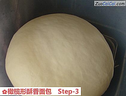 橄榄形酥香面包做法第三步骤