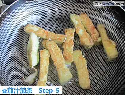 茄汁茄条做法第五步骤