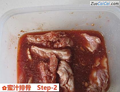蜜汁排骨做法第二步骤