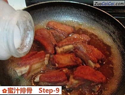蜜汁排骨做法第九步骤