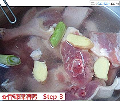 香辣啤酒鸭做法第三步骤
