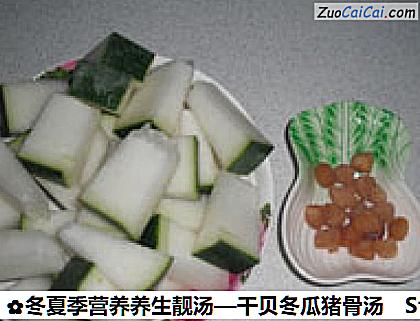 干贝冬瓜猪骨汤做法第一步骤