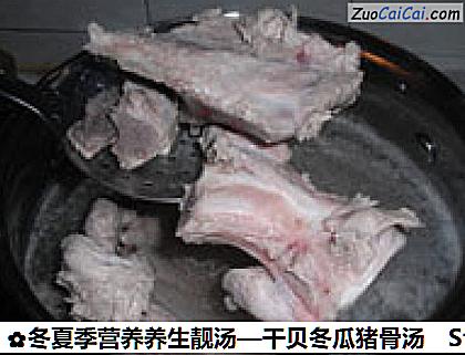 干贝冬瓜猪骨汤做法第二步骤