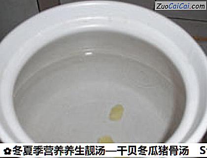 干贝冬瓜猪骨汤做法第三步骤