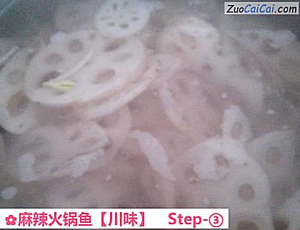 麻辣火锅鱼做法第三步骤
