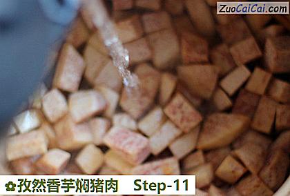 孜然香芋焖猪肉做法第十一步骤